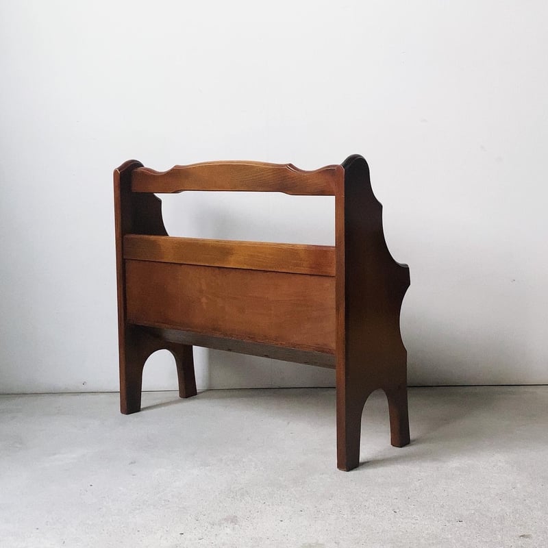 オールドカリモク スリッパストック ラック 木製ブナ材無垢 旧ロゴ