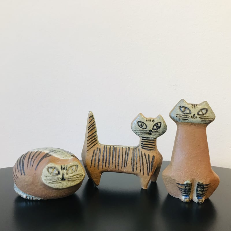 Lisa Larson / リサラーソン】Lilla Zoo 立ちネコ《Gustavsber