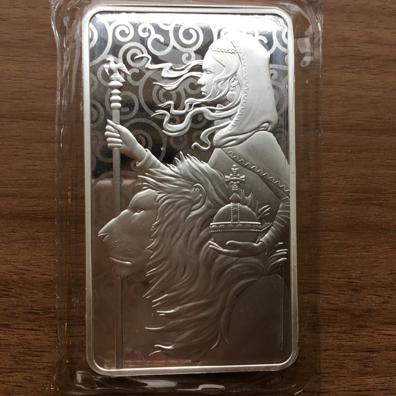 10オンス・シルバーバー】2021 ロイヤルミント ウナとライオン 10oz 銀