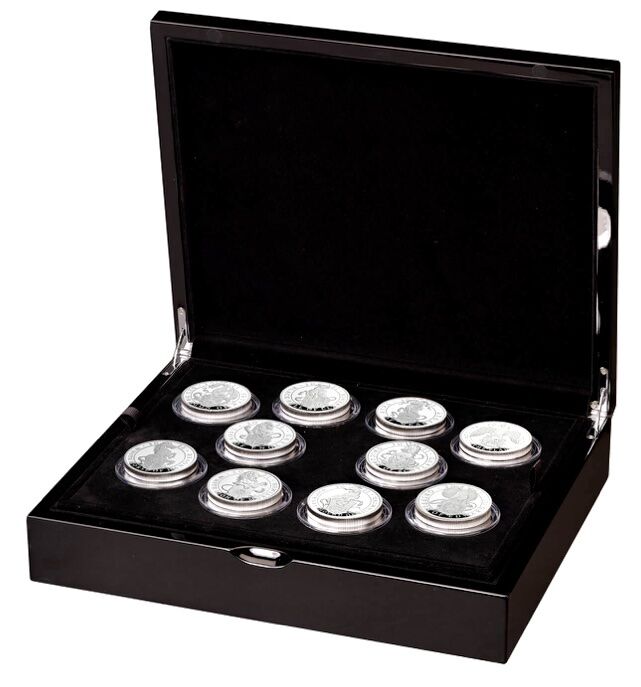 10枚セット】 2021 クイーンズビースト 2オンス銀貨セット プルーフ