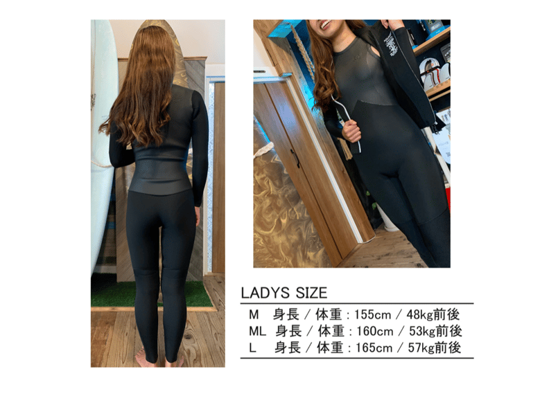 Axxe Classic レディース ロングジョン3mm | Surfers9