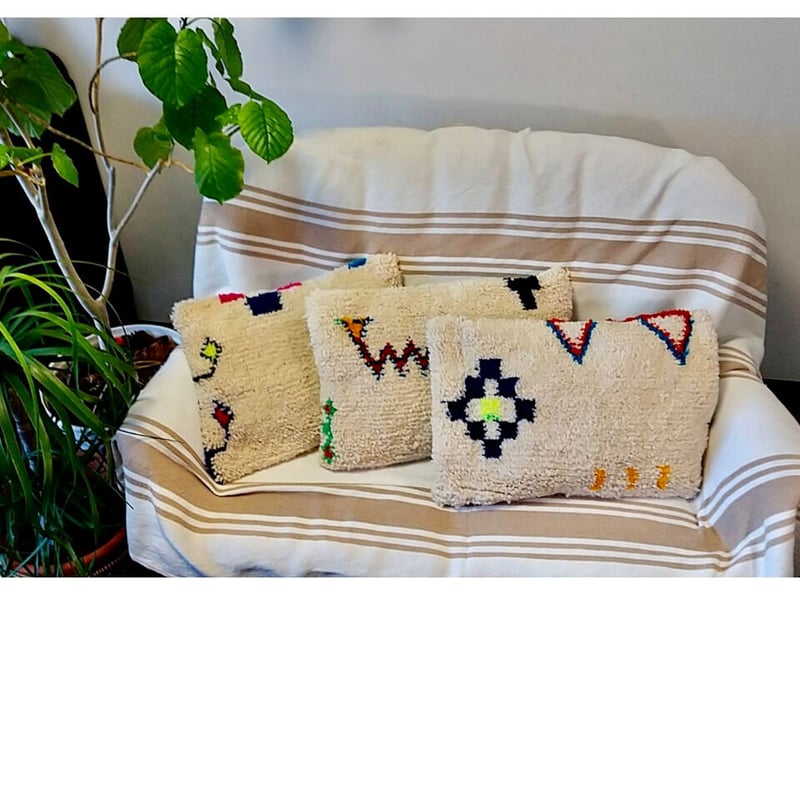 モロッコ アジラル クッション プフ pouf 3 | Boawid