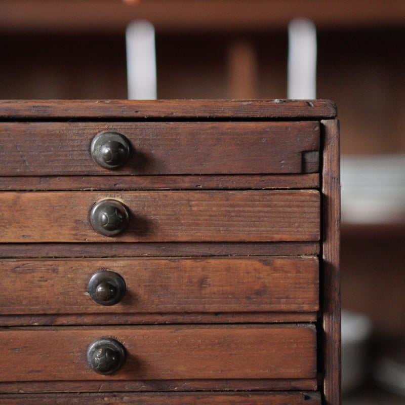 8杯小引出し 小抽斗 引出し 収納棚 昭和 収納 古道具 アンティーク