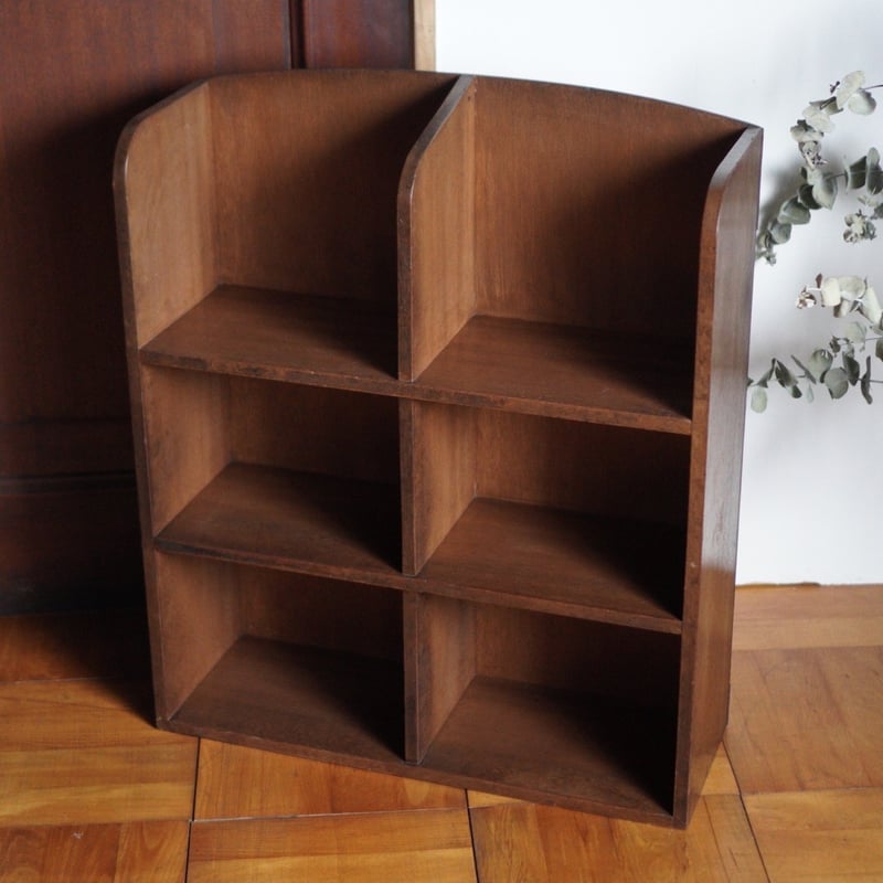 収納棚 本棚 本立て 木製 収納 昭和初期 古家具 アンティーク家具