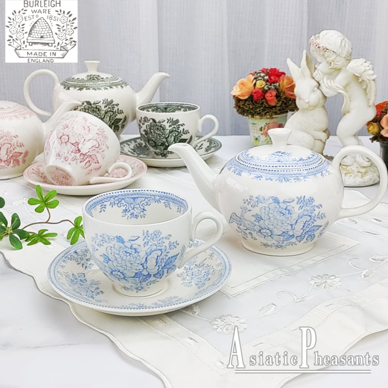 バーレイ アジアティックフェザンツ ティーポット ＆ カップ