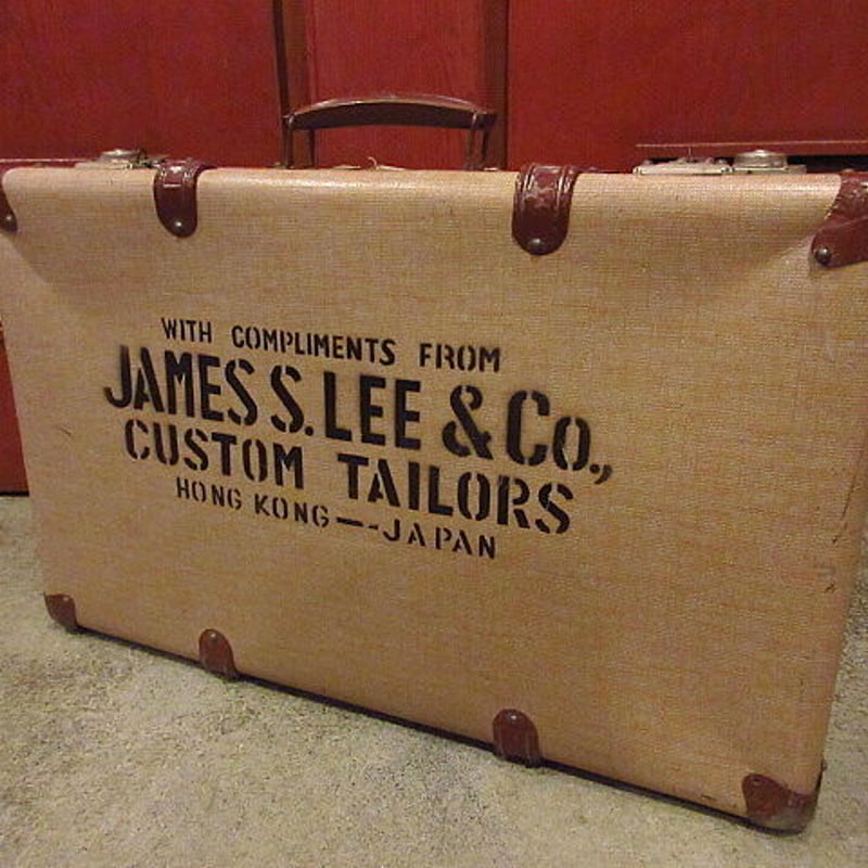 ビンテージ50's○JAMES S. LEE & Co.ステンシル入りトランクケース