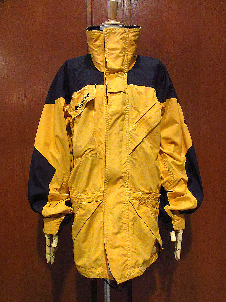 ビンテージ90's○Columbia TITANIUMマウンテンジャケット黄size S/M○