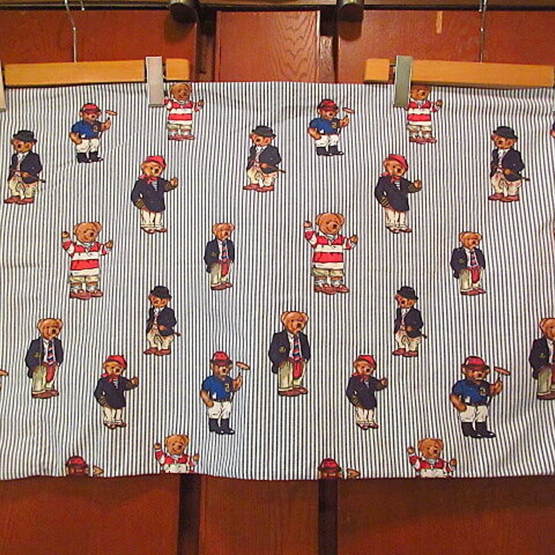 Ralph Laurenポロベア総柄ピローケース2点セット○200918f8-otclctラル