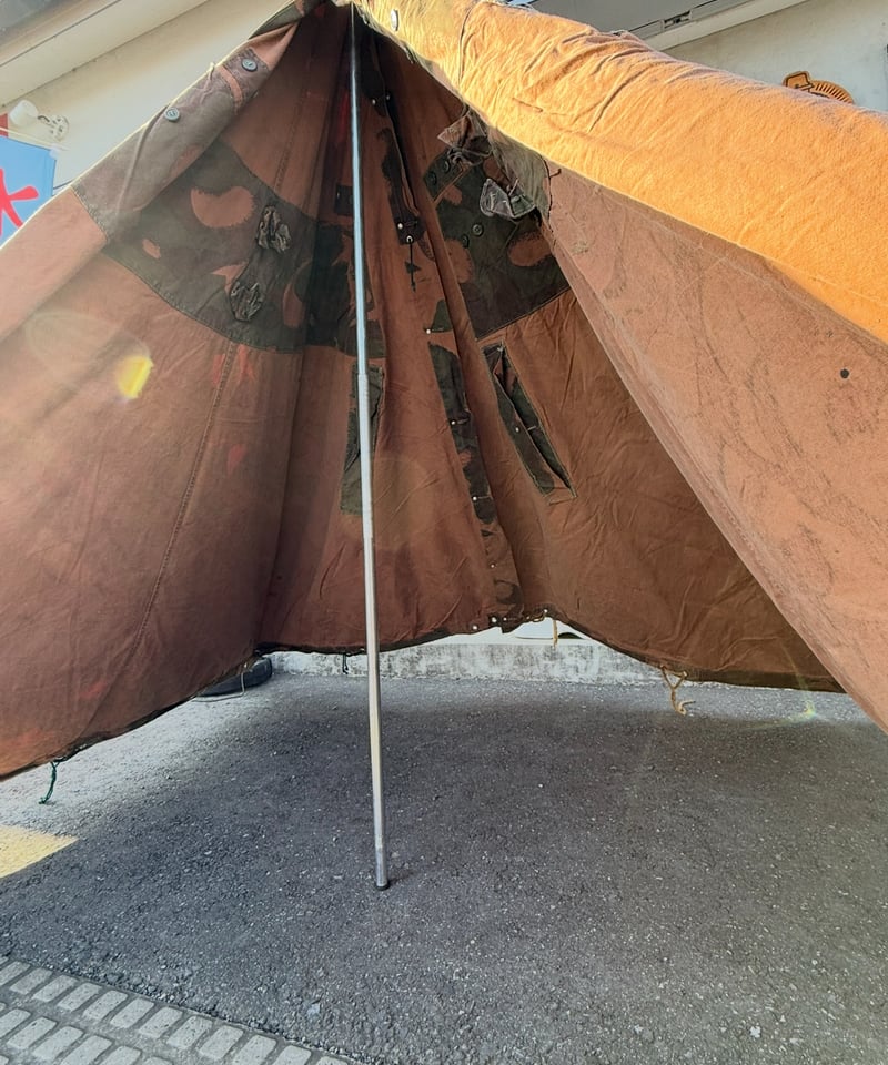 軍幕❗️ハンガリー軍用テント ハリケーン迷彩 2枚セット