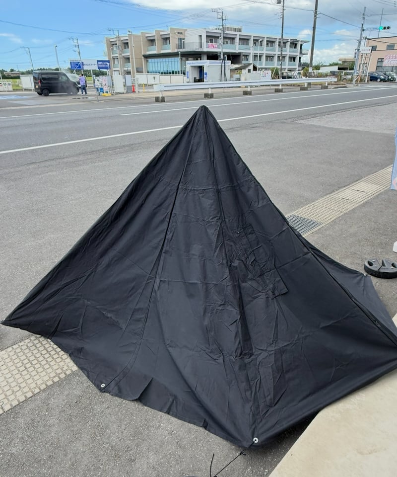 希少❗️軍幕‼️ポーランド軍ポンチョテント 将校カラー ネイビー