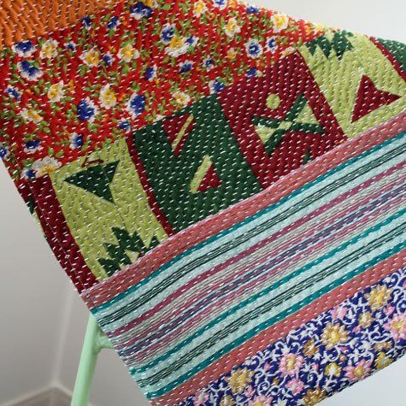 ヴィンテージ カンタ／ラリーキルト クッションカバー 中材付き