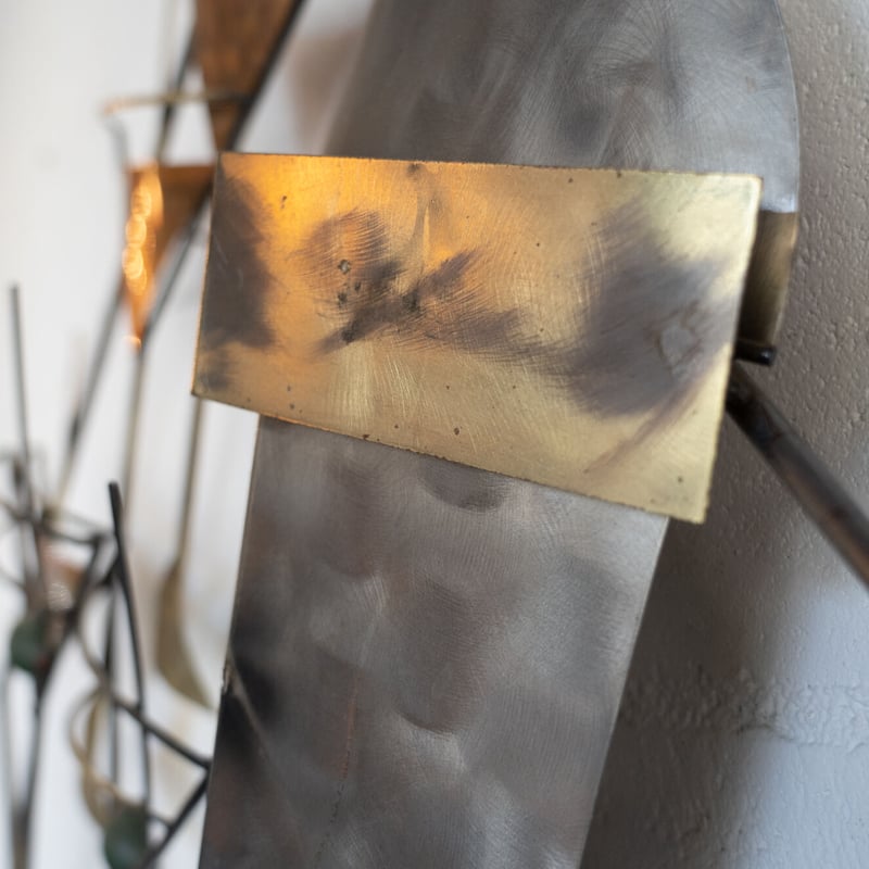 アメリカビンテージウォールスカルプチャーアート壁掛けオブジェ