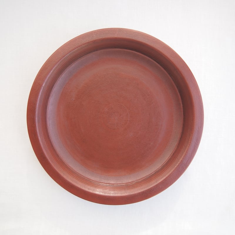 赤木明登]パン皿 大（赤） | gallery maruyama stitch