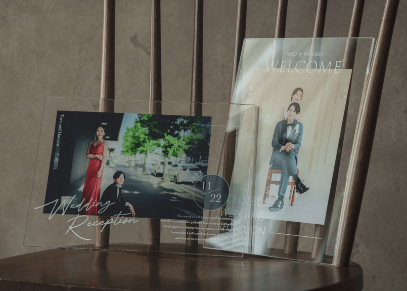 ウエディング］A4ウェルカムボード -アクリル- | スタジオゼロ -ALBUM