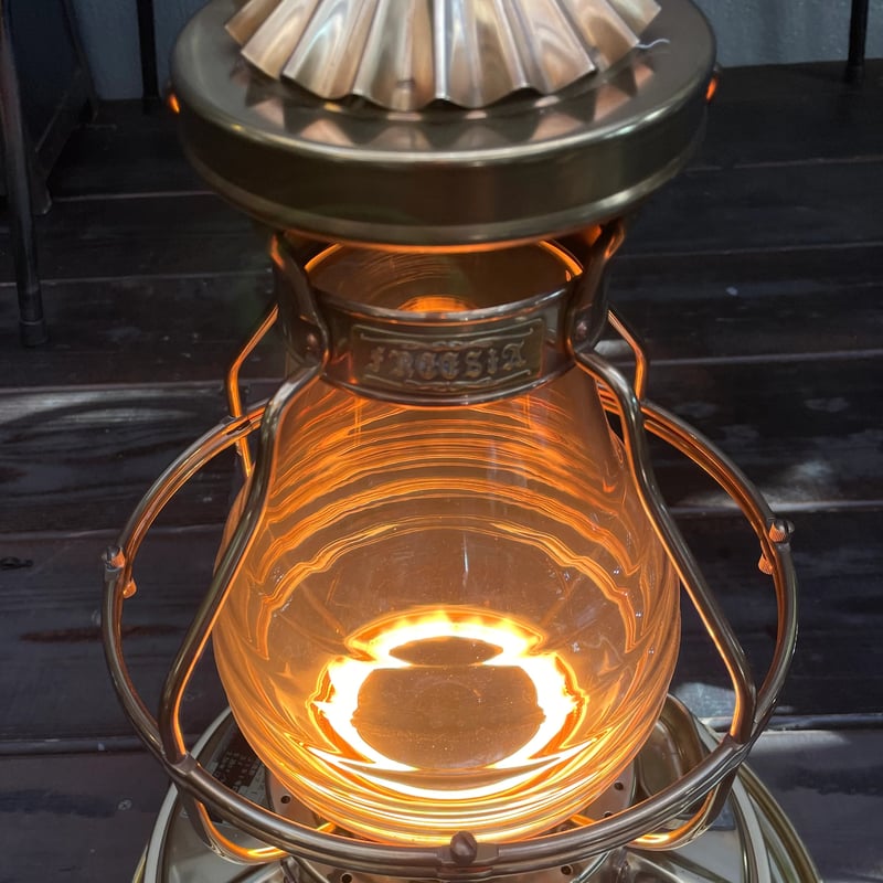 日本船燈 ニッセン 石油ストーブ ゴールドフレーム 真鍮製 IS-3 ②