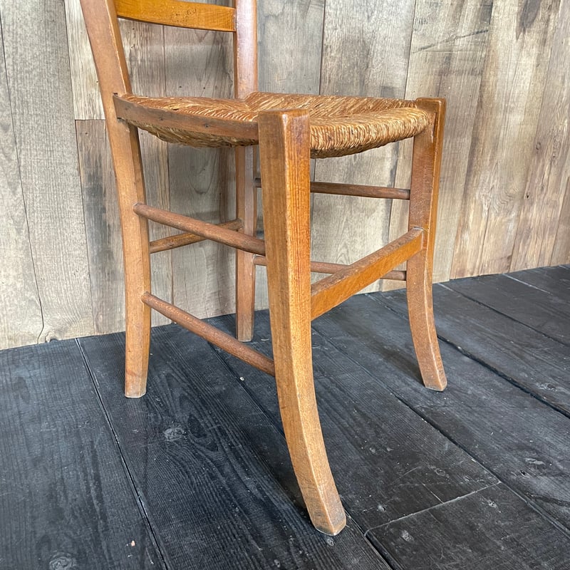 ラッシュシートチェア フランスアンティーク ⑰-2 | OGISHIMA COFFEE