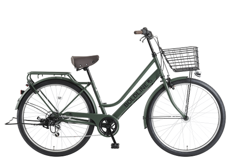 店頭渡しのみ ボールドライン-O 6段変速 オートライト 26インチ 27