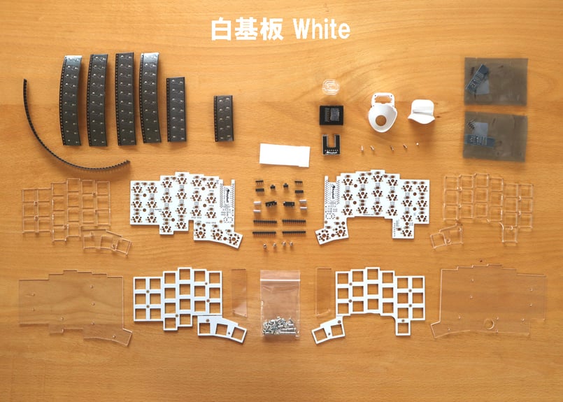 Keyball44 黒／白 | Shirogane Lab