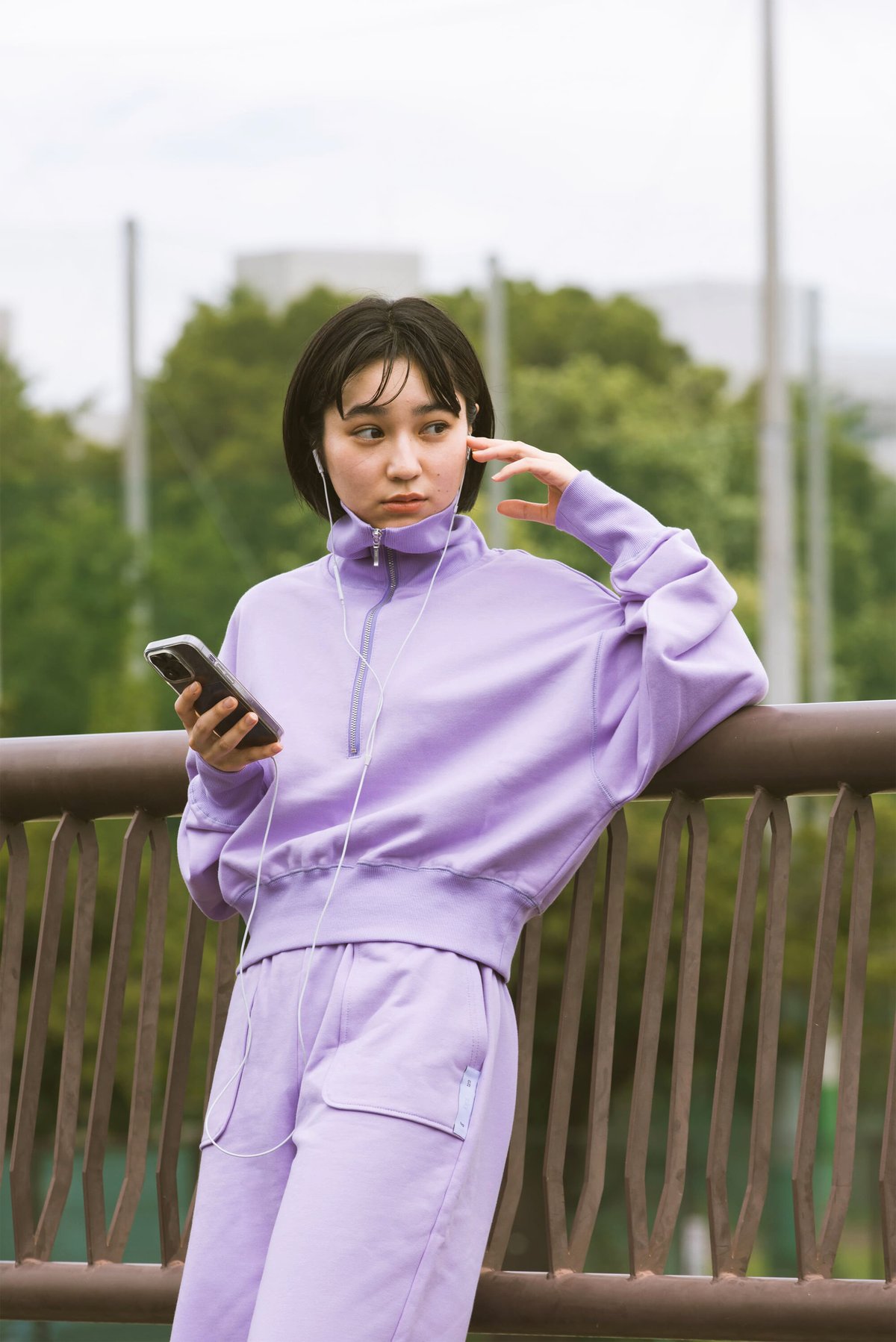 BIG COLLAR HALF ZIP TOP ／ビッグカラーハーフジップトップ［TAG23A