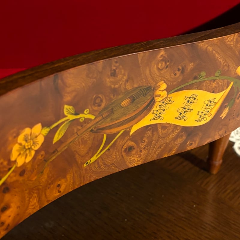 イタリア製 リュージュ 72弁 象嵌 ピアノオルゴール(Reuge