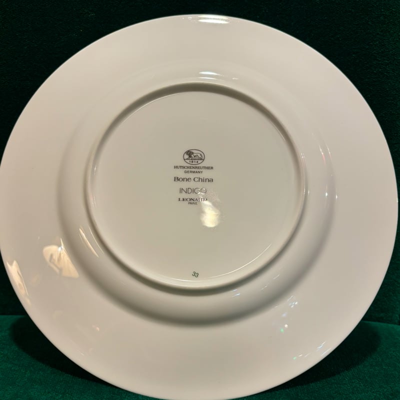 ドイツ製 Hutschenreuther Bone China INDIGO LEONARD