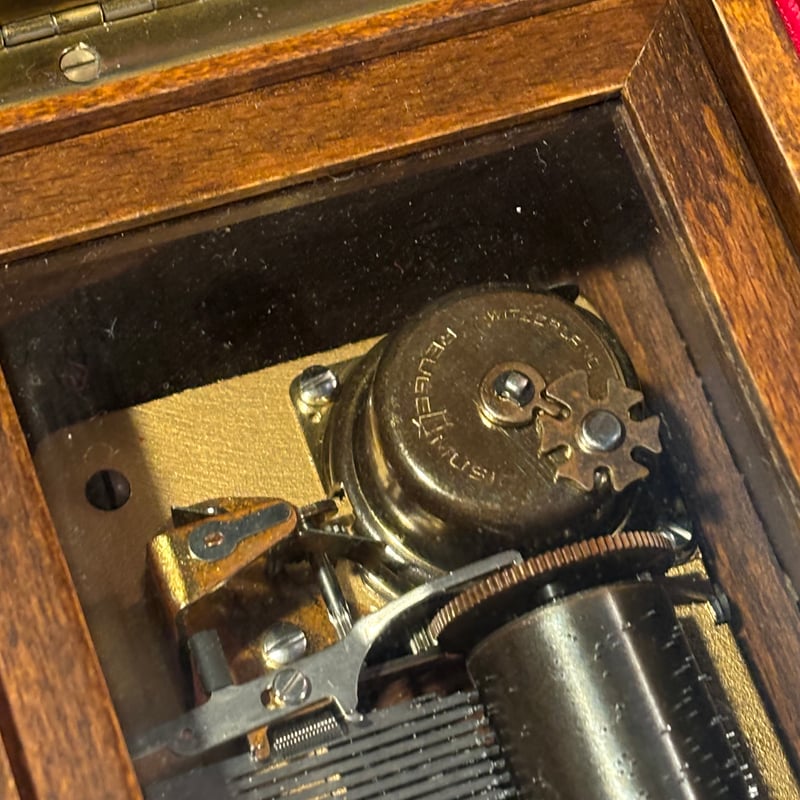 イタリア製 リュージュ 72弁 象嵌 ピアノオルゴール(Reuge