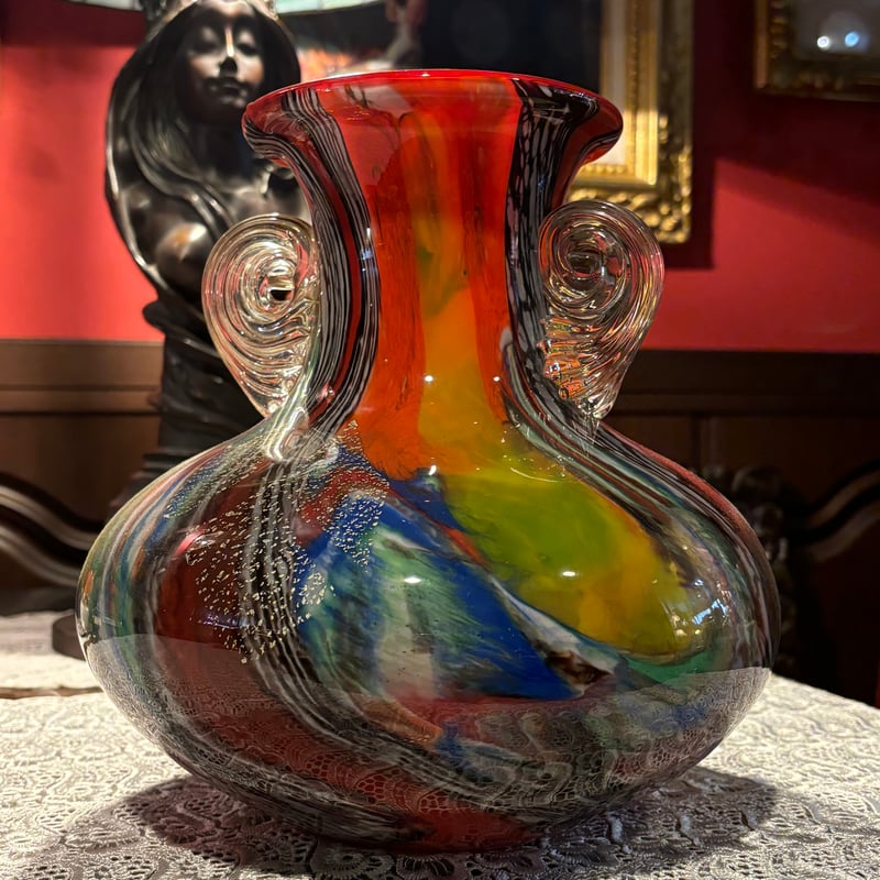 魔法の壺 カメイグラス花瓶 | アンティーク家具と喫茶キャバレーの