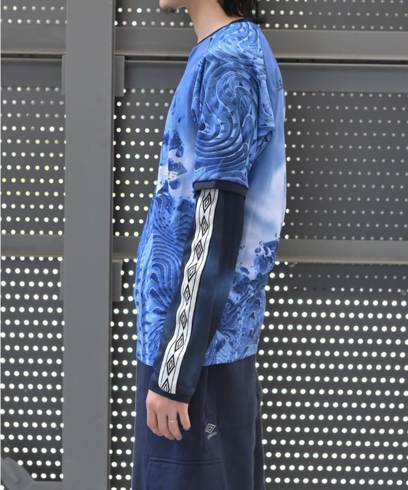 PARANOID×UMBRO】OVERLAP L/S GAME SHIRT | 45do｜r