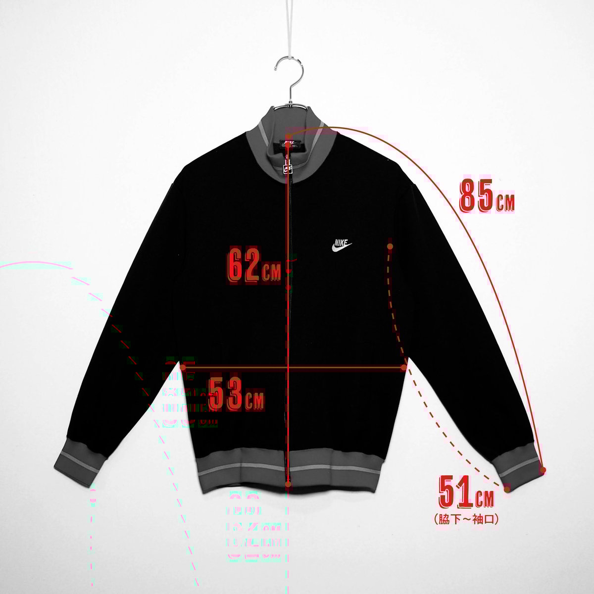 USED【 NIKE 】80〜90sトラックジャケット／MENS：S〜M（送料込）［BSF