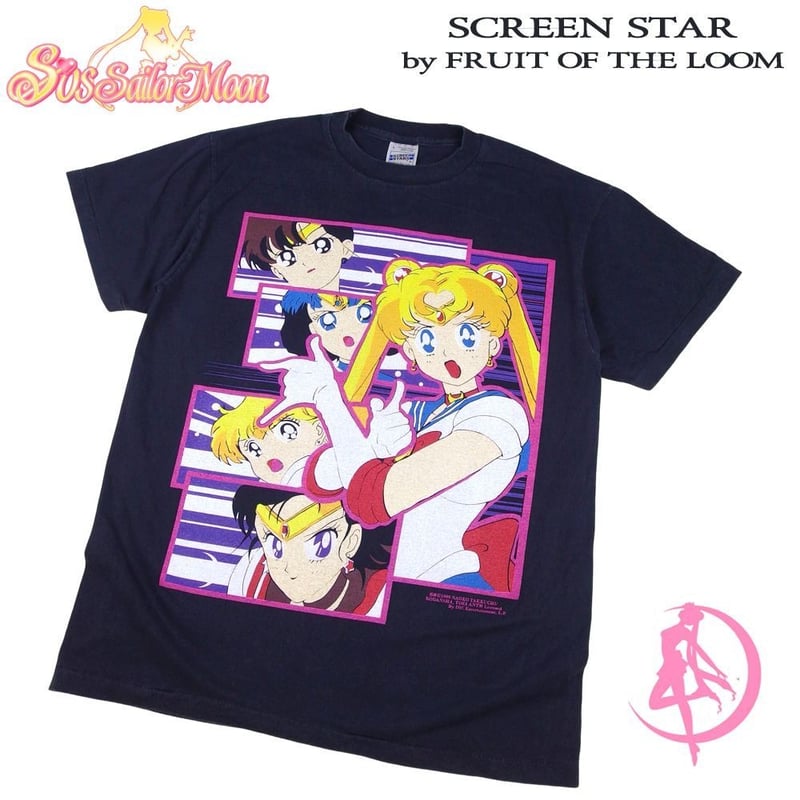 美少女戦士 セーラームーン Tシャツ アニメ ブラック Lサイズ 半袖
