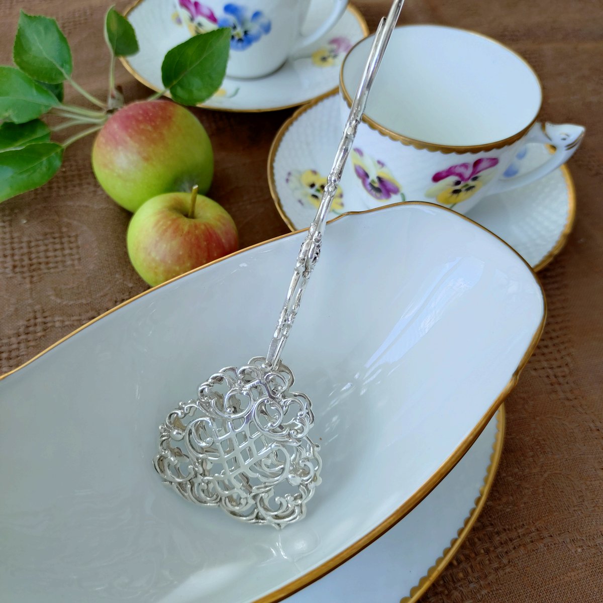 1973年スウェーデンGEWEシルバーのケーキトング重さ約40g長さ約15㎝L