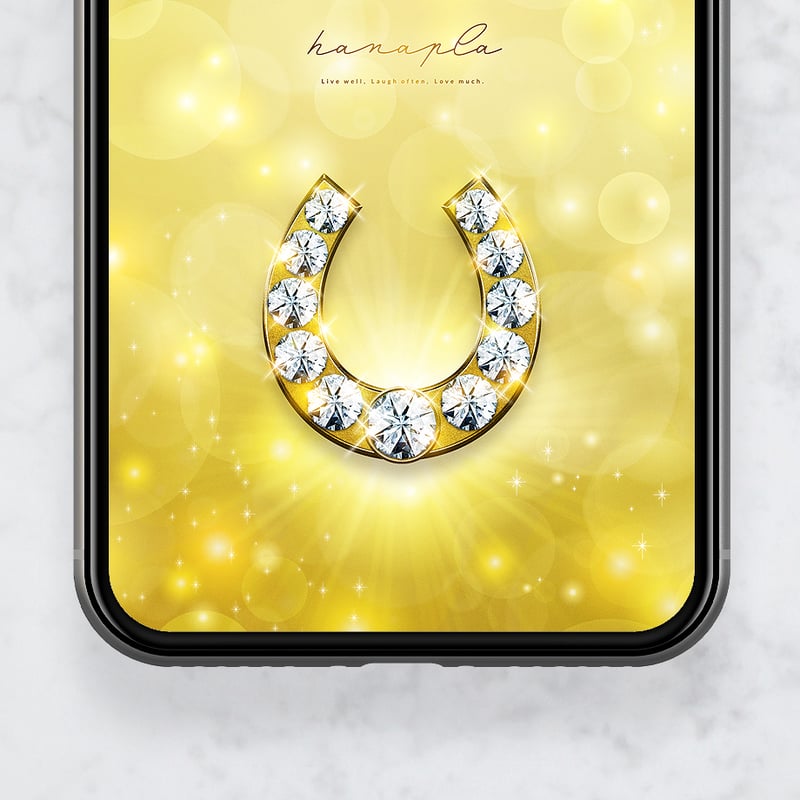 2026干支🐴黄金のダイヤ蹄鉄（イエローゴールド）＋数字35】🐎💰幸運と