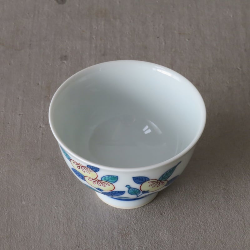 有田焼 今泉今右衛門窯 錦橘絵煎茶碗 5客セット | ギャラリー兼井