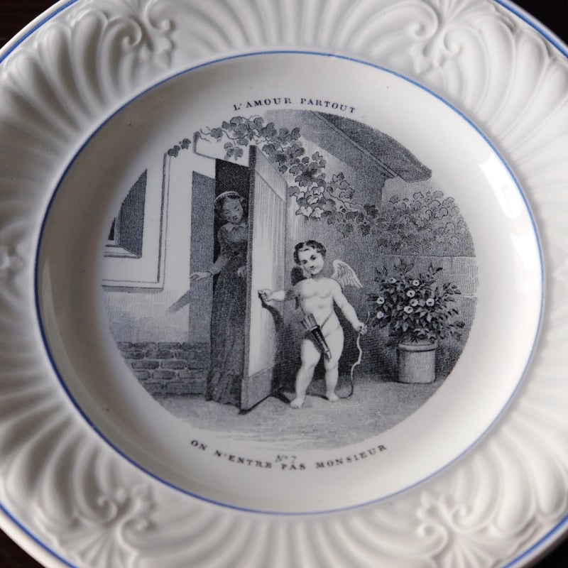 Creil & Montereau クレイユモントロー クレイユエモントロー 平皿