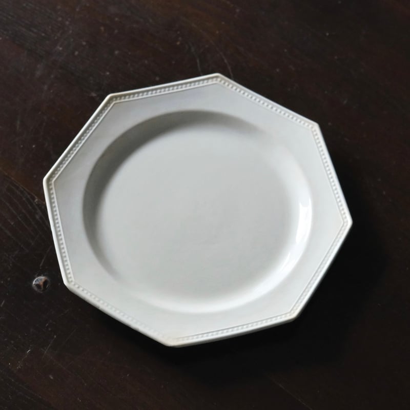 半月刻印 Creil&Montereau オクトゴナル 平皿 クレイユモントロー