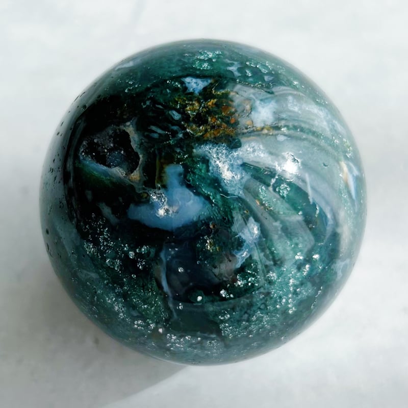 モスアゲートスフィアNo.887 モスアゲート【φ7.7cm】/ スフィア