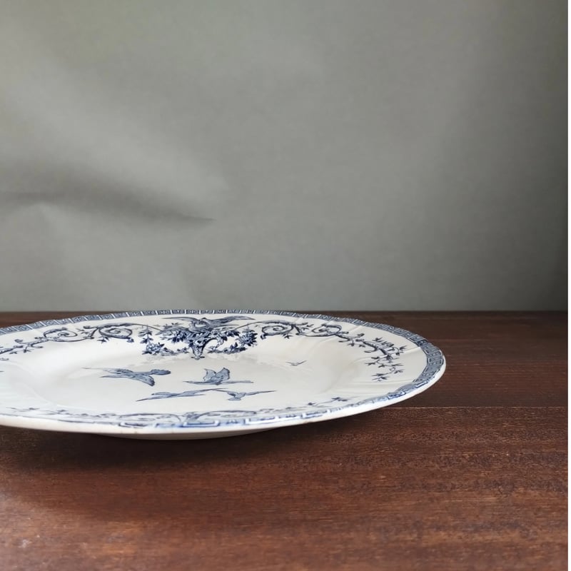 フランスアンティークプレート ジアンのマリーアントワネット a