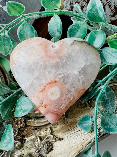 桜瑪瑙のハート | 天然石と雑貨のお店 Angel's voice