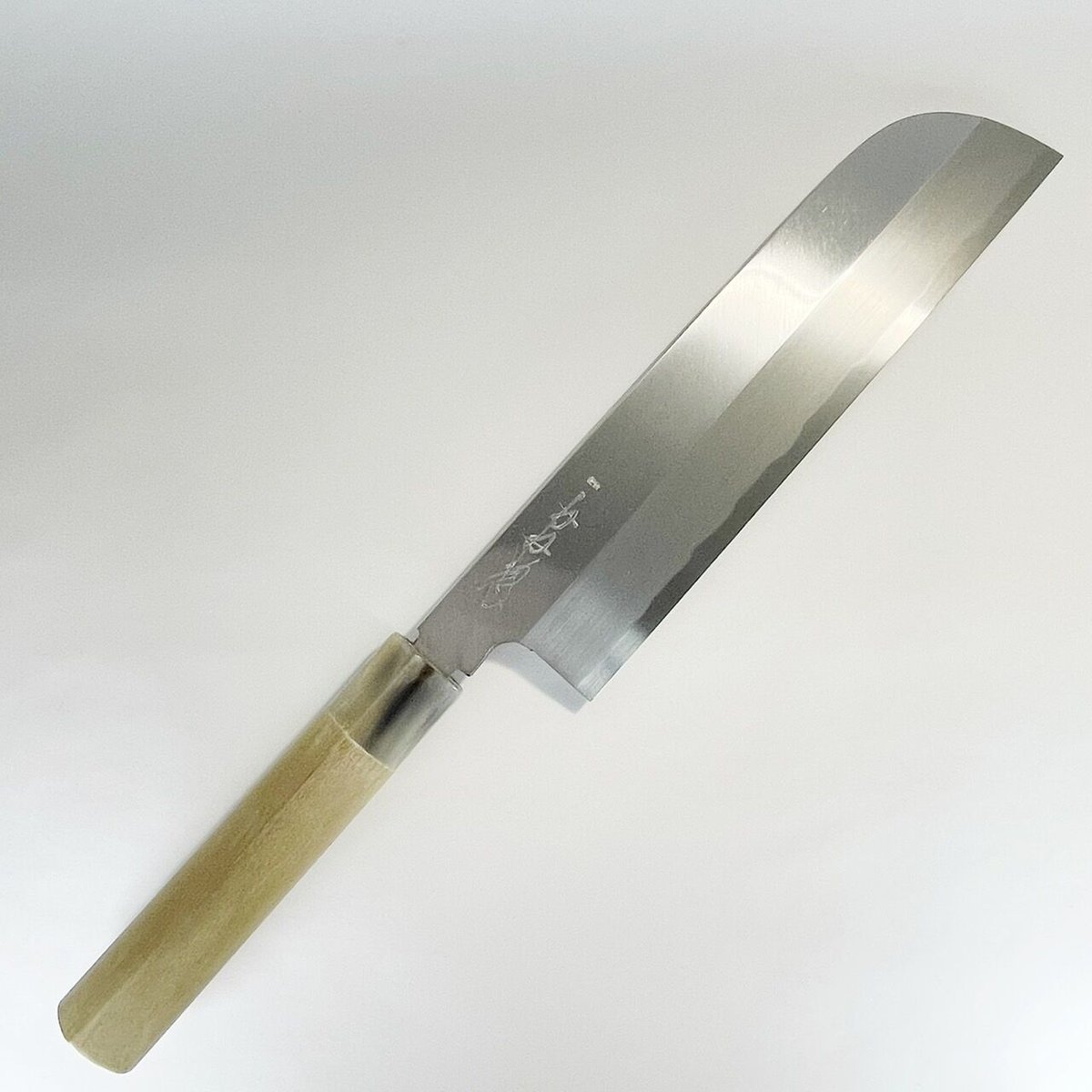鎌形薄刃 白鋼 霞 水牛柄 8寸（240mm） | 刃物の老舗 本家かね惣