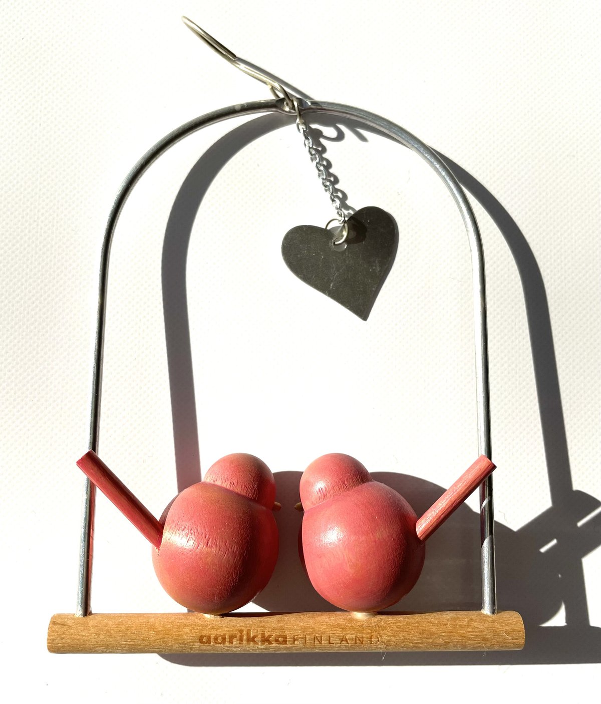 aarikka/アーリッカ ヴィンテージ モビール 2羽の小鳥 ピンク