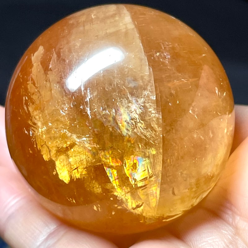 ゴールデンカルサイト【ハニーカルサイト】丸玉○スフィア◇天然石