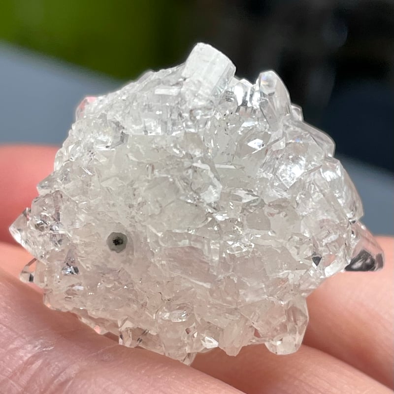 ダイヤモンドアポフィライト【魚眼石】ミニクラスター◇原石◇天然石