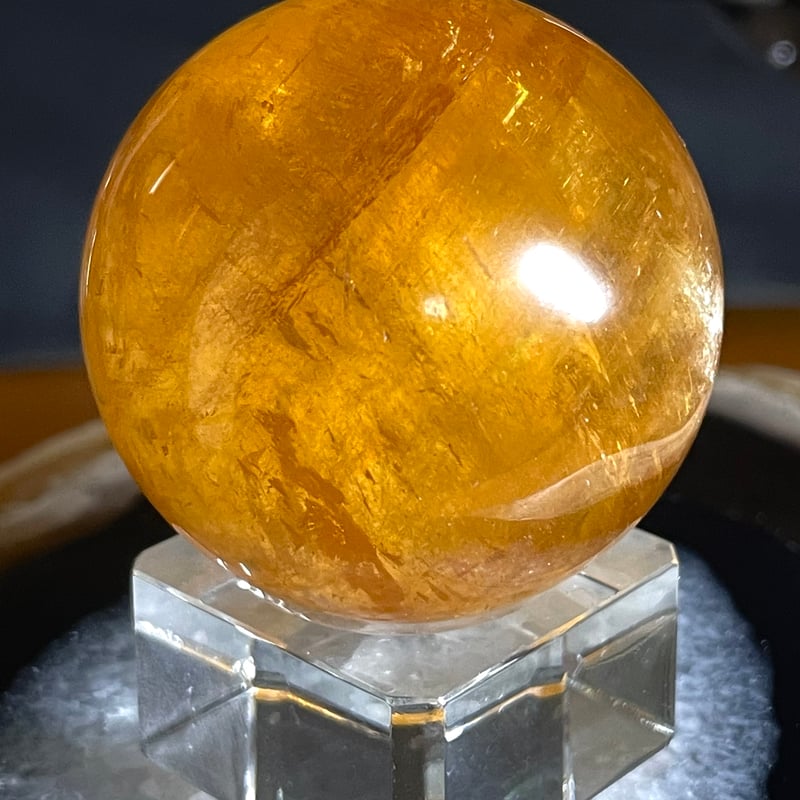 ゴールデンカルサイト【ハニーカルサイト】丸玉○スフィア◇天然石