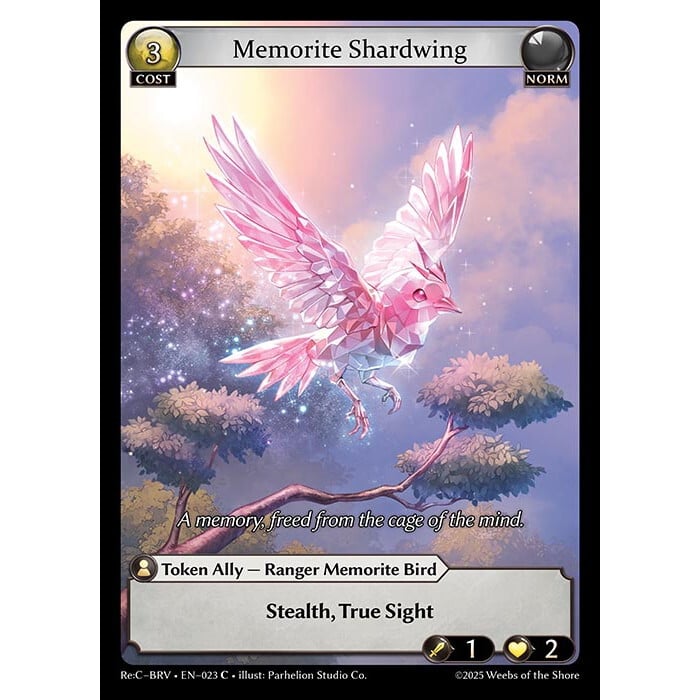 状態A】Grand ArchiveTCG『Memorite Shardwing』Phanto