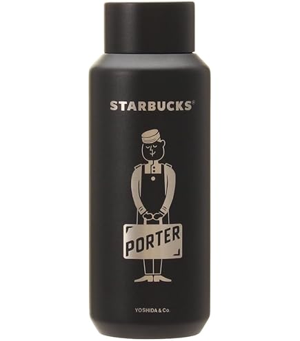 Amazon｜スターバックス PORTER ステンレスロゴボトル ブラック 473ml