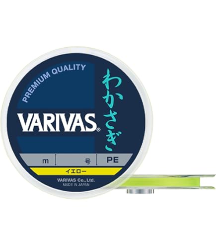 Amazon.co.jp: バリバス(VARIVAS) VARIVAS わかさぎ PE 30m イエロー