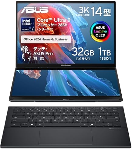 Amazon.co.jp: ASUS ノートパソコン Zenbook DUO UX8406MA 14型