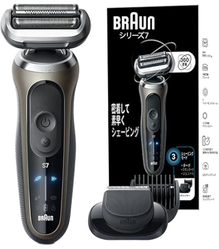 Amazon.co.jp: ブラウン(Braun) 70-S7001CC(シルバー) 密着シリーズ7
