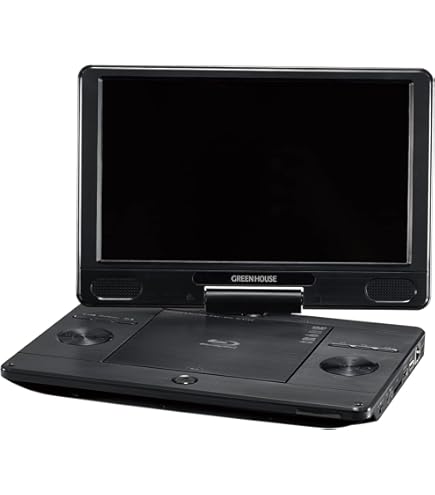 Amazon | グリーンハウス 14型ワイド ポータブルブルーレイプレーヤー