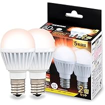 Amazon | アイリスオーヤマ LED電球 口金直径17mm 広配光 60W形相当